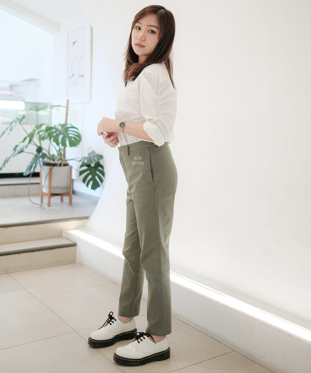 Chino Ankle Pants Ladies - Sage