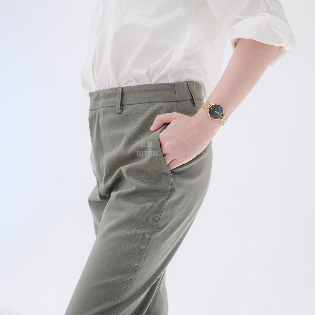 Chino Ankle Pants Ladies - Sage