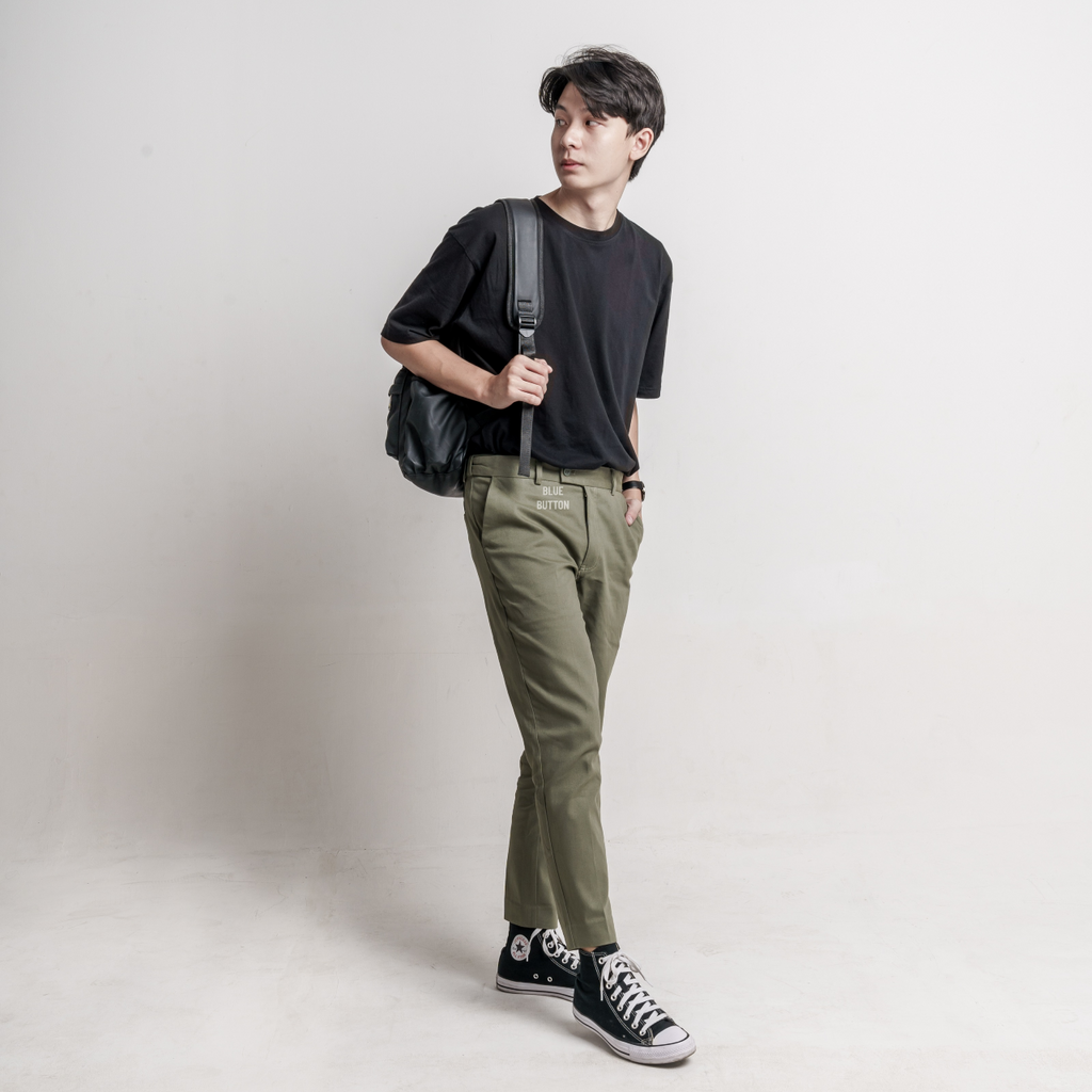 Chino Ankle Pants Slim Fit - Sage