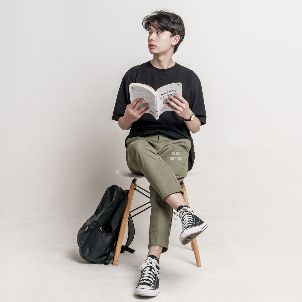 Chino Ankle Pants Slim Fit - Sage