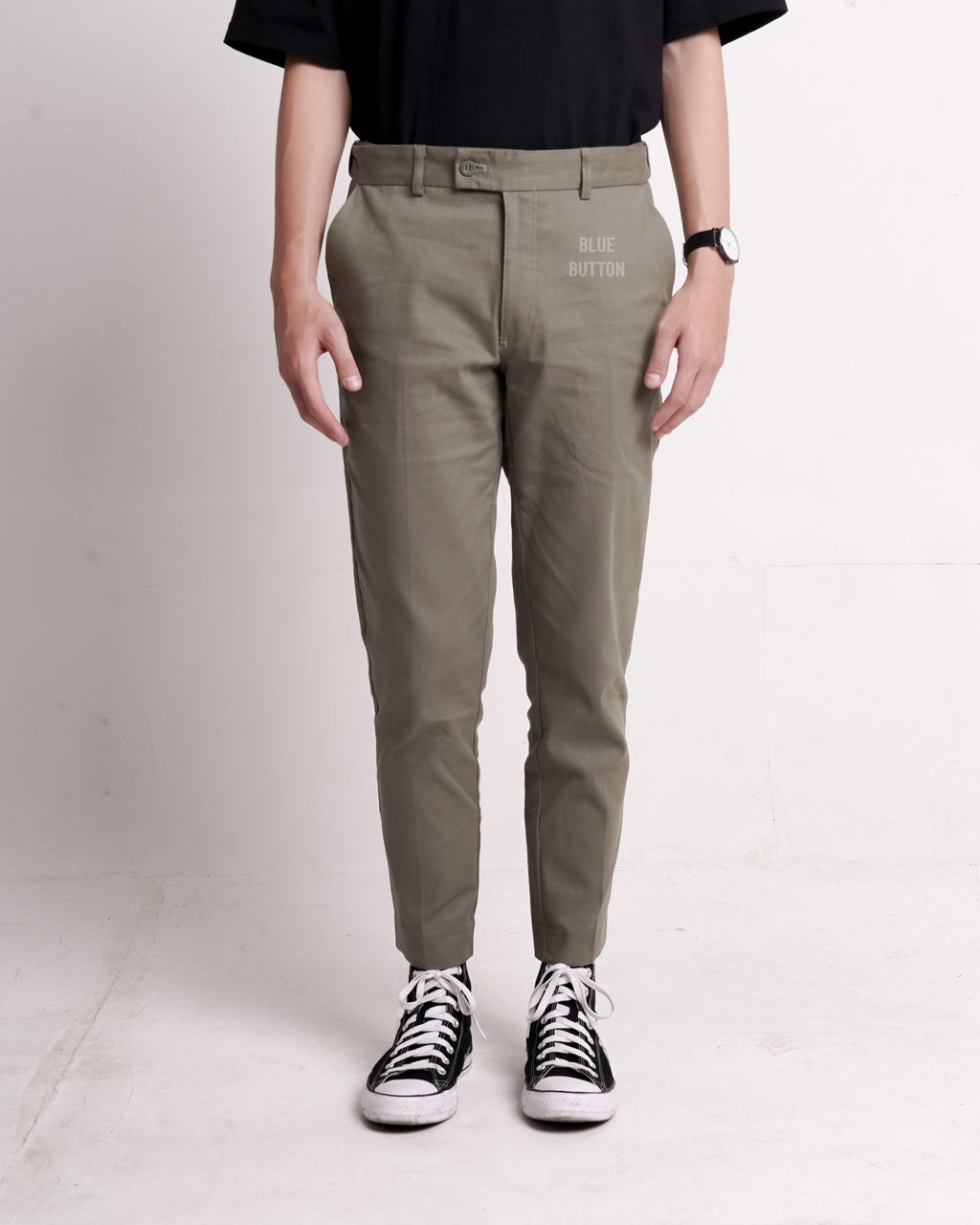 Chino Ankle Pants Slim Fit - Sage
