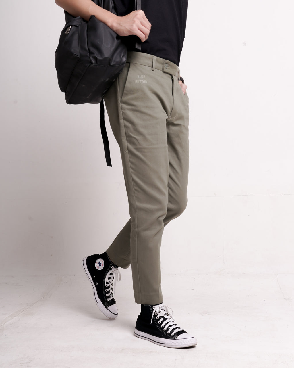 Chino Ankle Pants Slim Fit - Sage