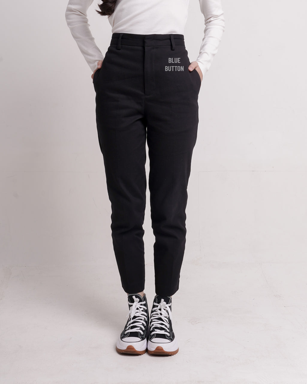 Chino Ankle Pants Ladies - Black