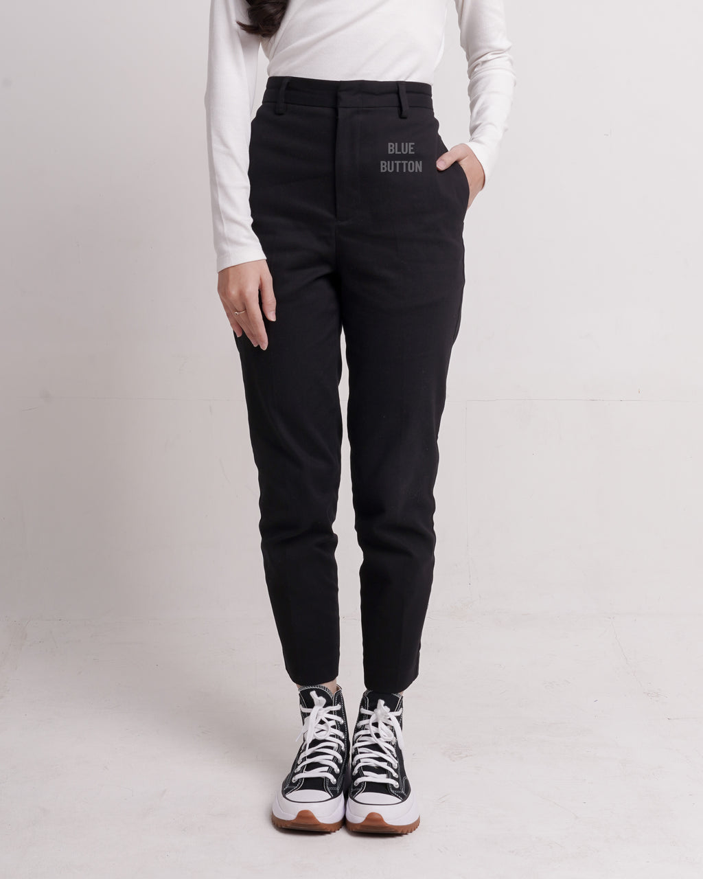 Chino Ankle Pants Ladies - Black