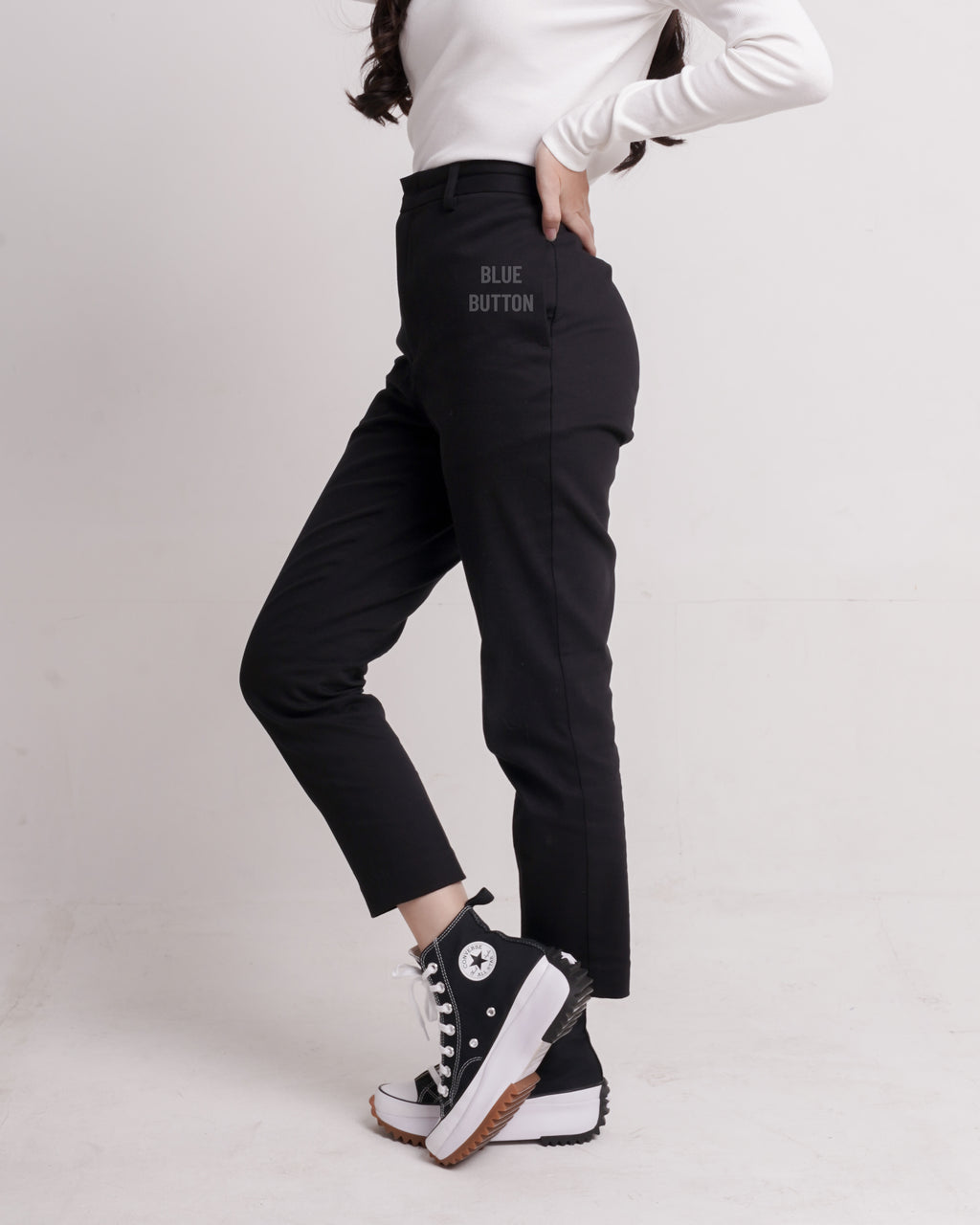 Chino Ankle Pants Ladies - Black