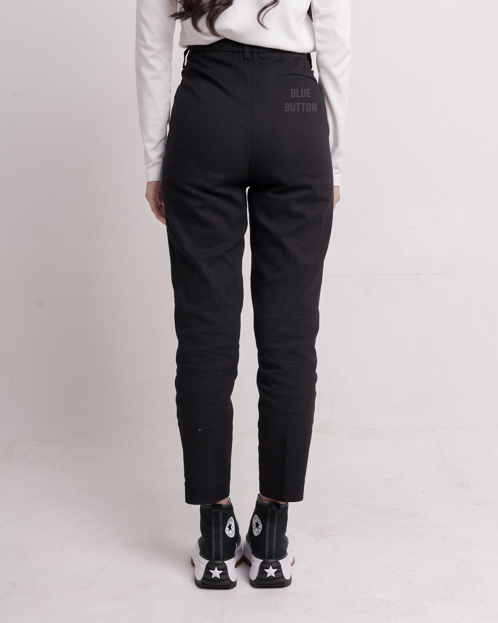 Chino Ankle Pants Ladies - Black