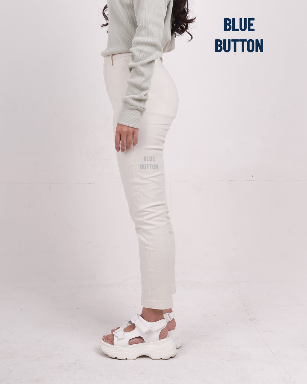 Chino Ankle Pants Ladies - Ivory White