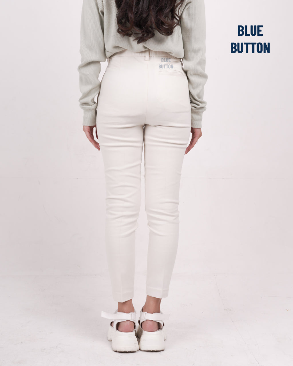 Chino Ankle Pants Ladies - Ivory White