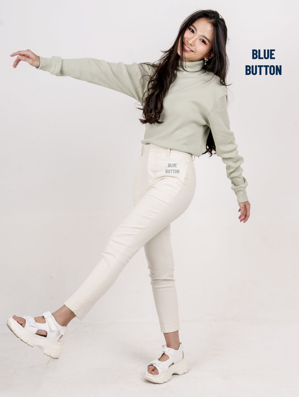 Chino Ankle Pants Ladies - Ivory White
