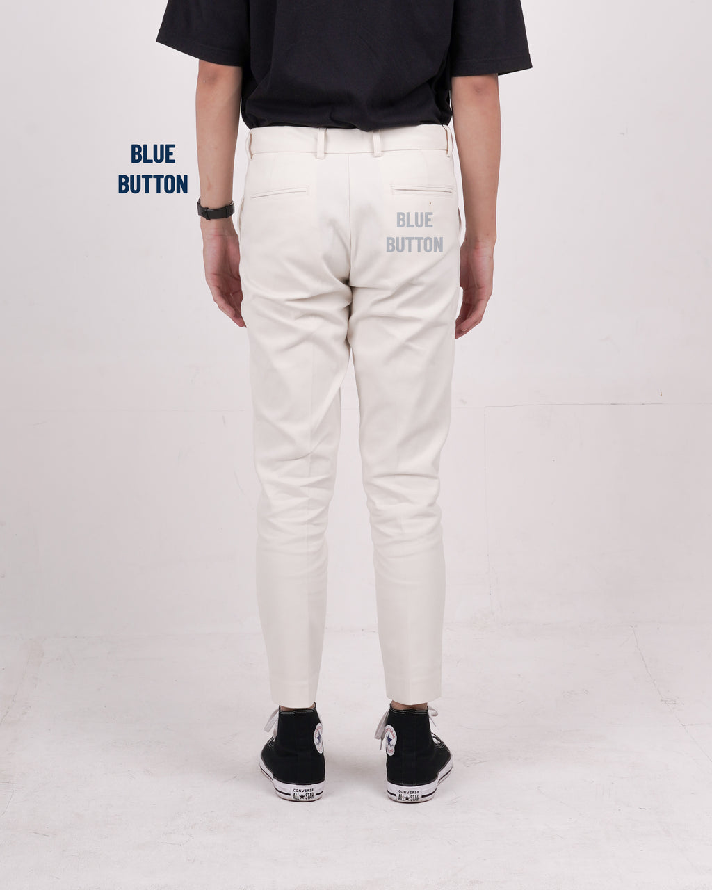 Chino Ankle Pants Slim Fit - Ivory White
