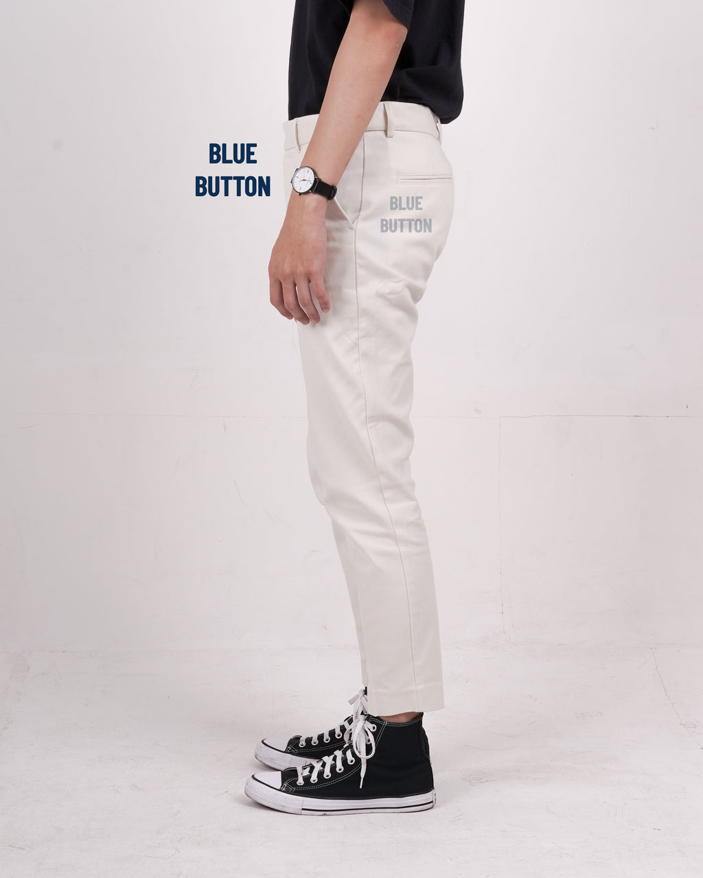 Chino Ankle Pants Slim Fit - Ivory White