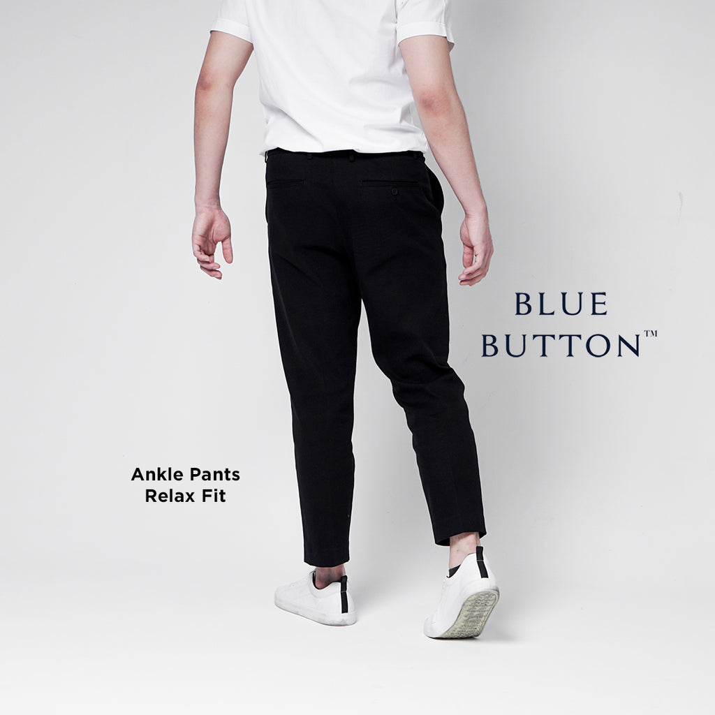 Chino Ankle Pants Relax Fit - Black