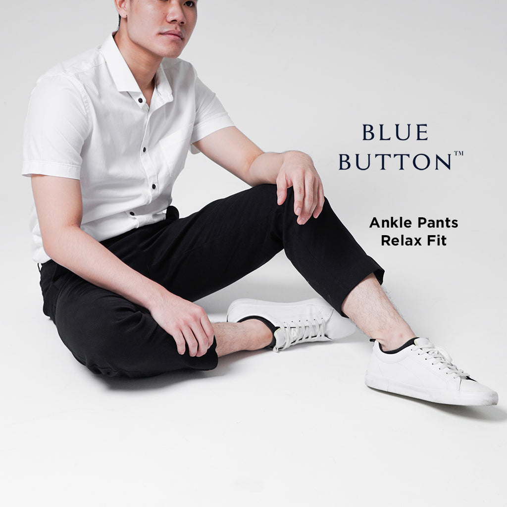 Chino Ankle Pants Relax Fit - Black