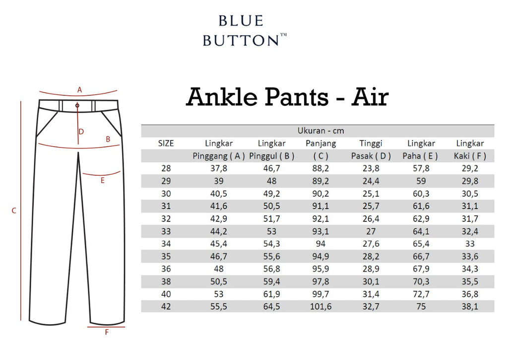 Trouser Ankle Pants Air Slim Fit  - Dark Grey