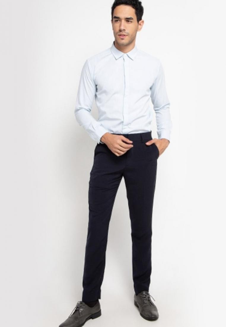 Trouser Long Pants Slim Fit  - Navy