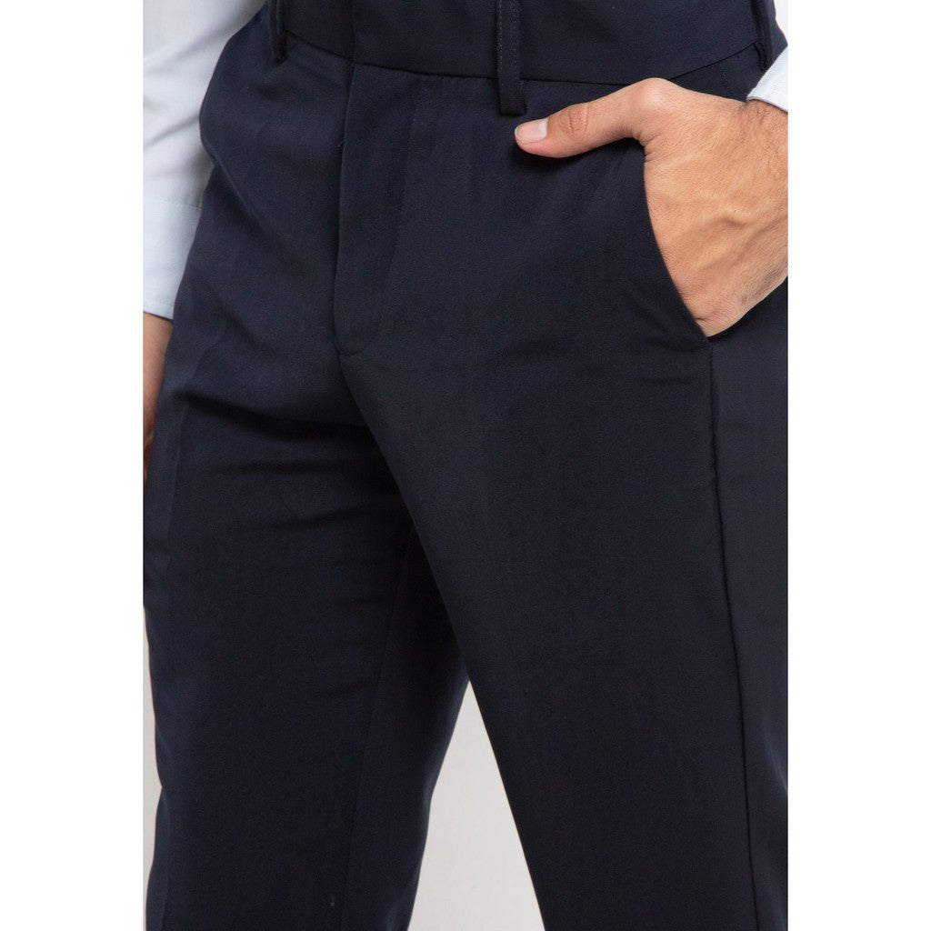 Trouser Long Pants Slim Fit  - Navy