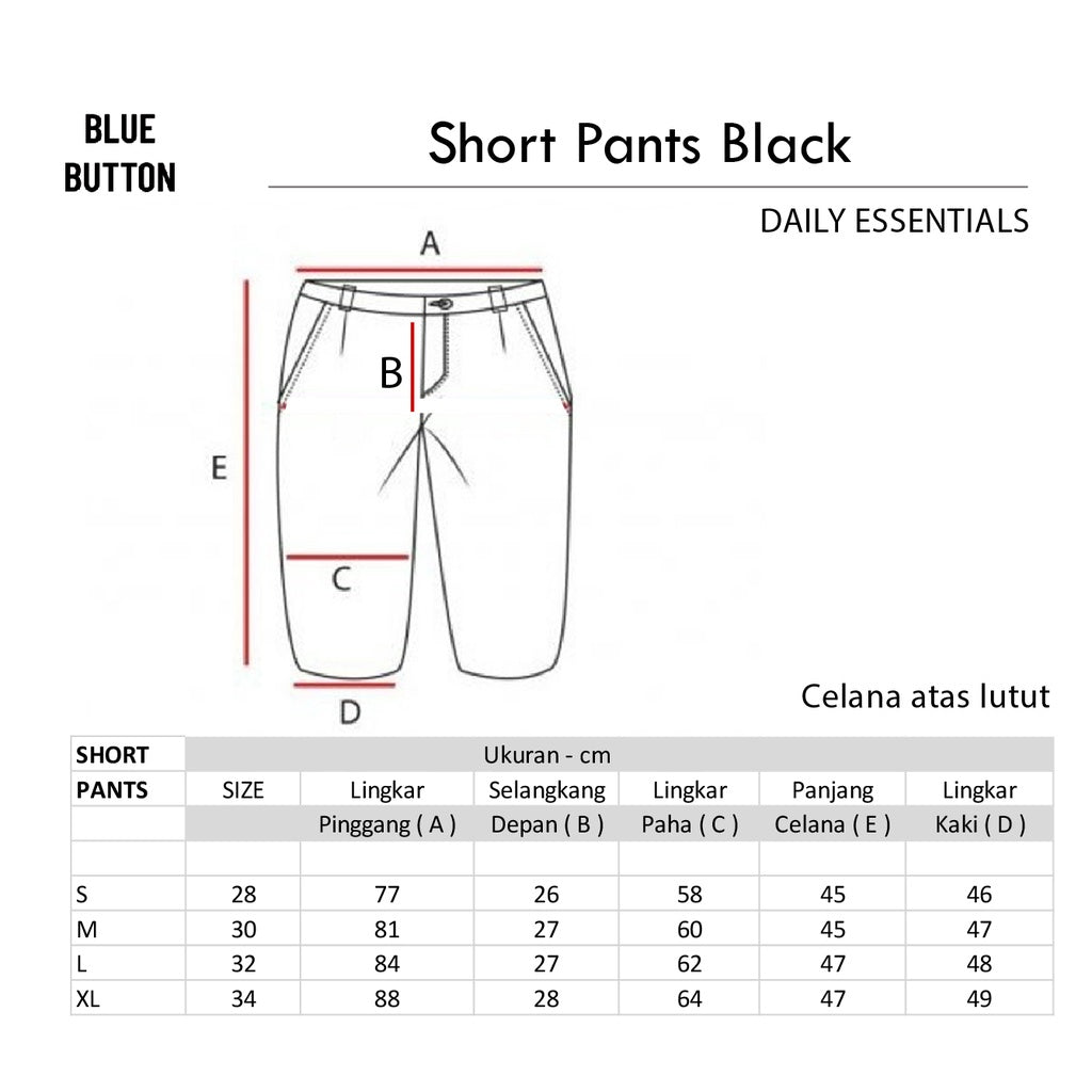 Chino Short Pants - Black